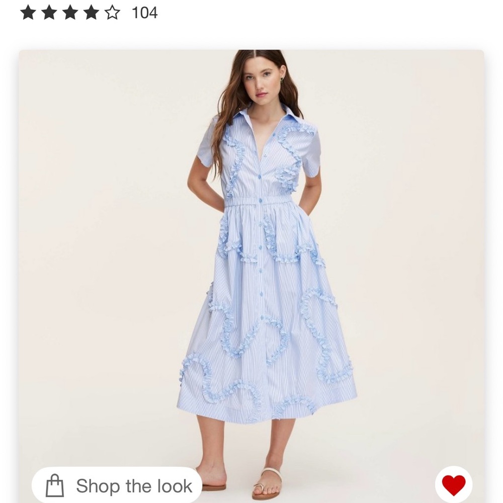 Kate Spade Target Blue Striped Midi Dress